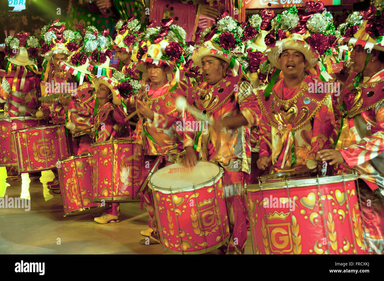 Parintins Folklore-Festival - Marujada des garantierten Stockfoto
