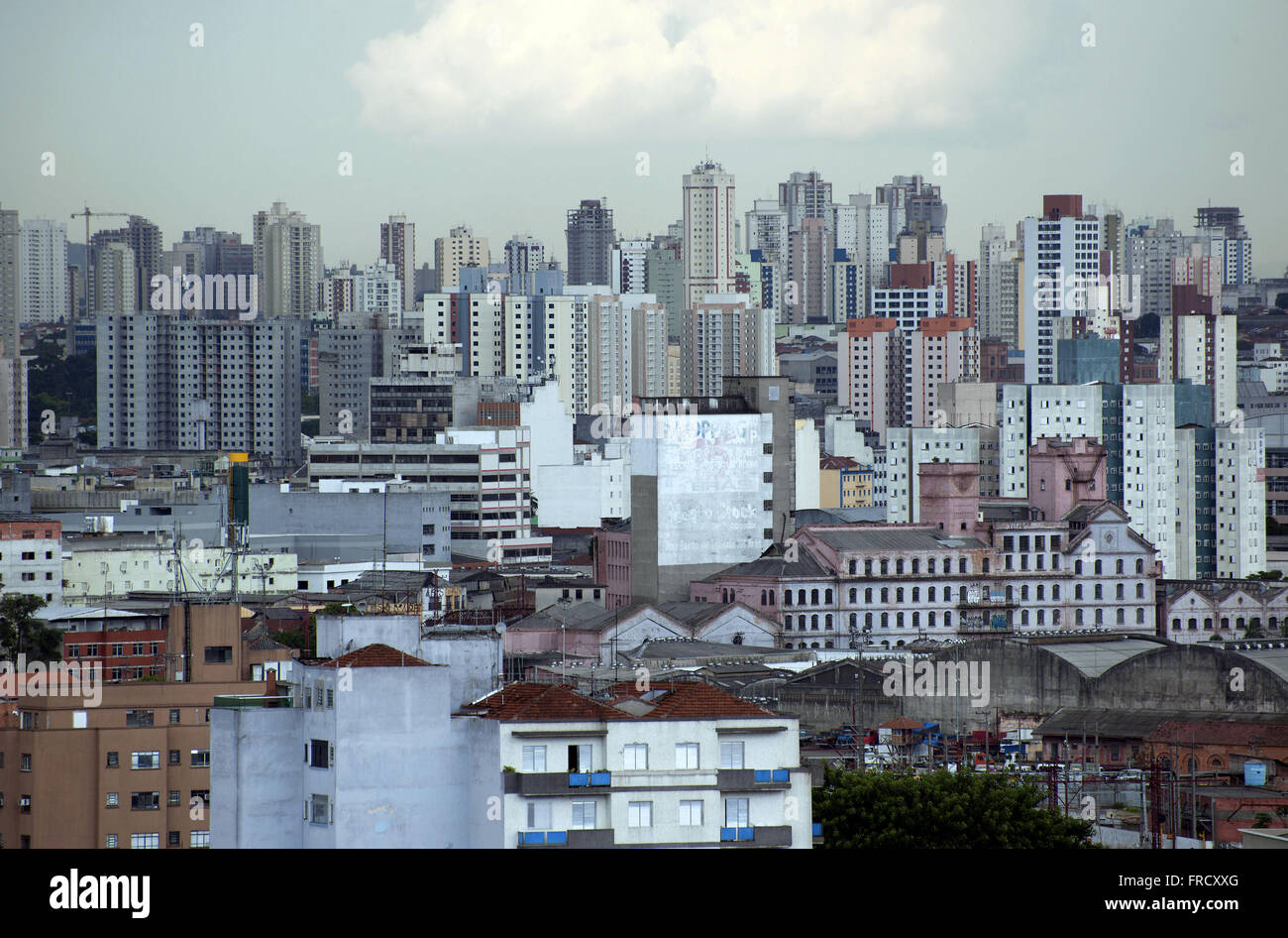 Panoramablick von Gebäuden in der Nachbarschaft BHs Stockfoto