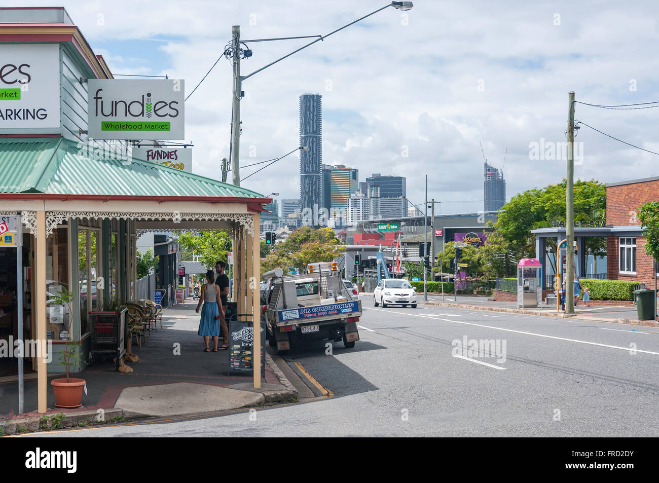 Die Innenstadt von CBD von gegeben Terrasse, Paddington, Brisbane, Queensland, Australien Stockfoto