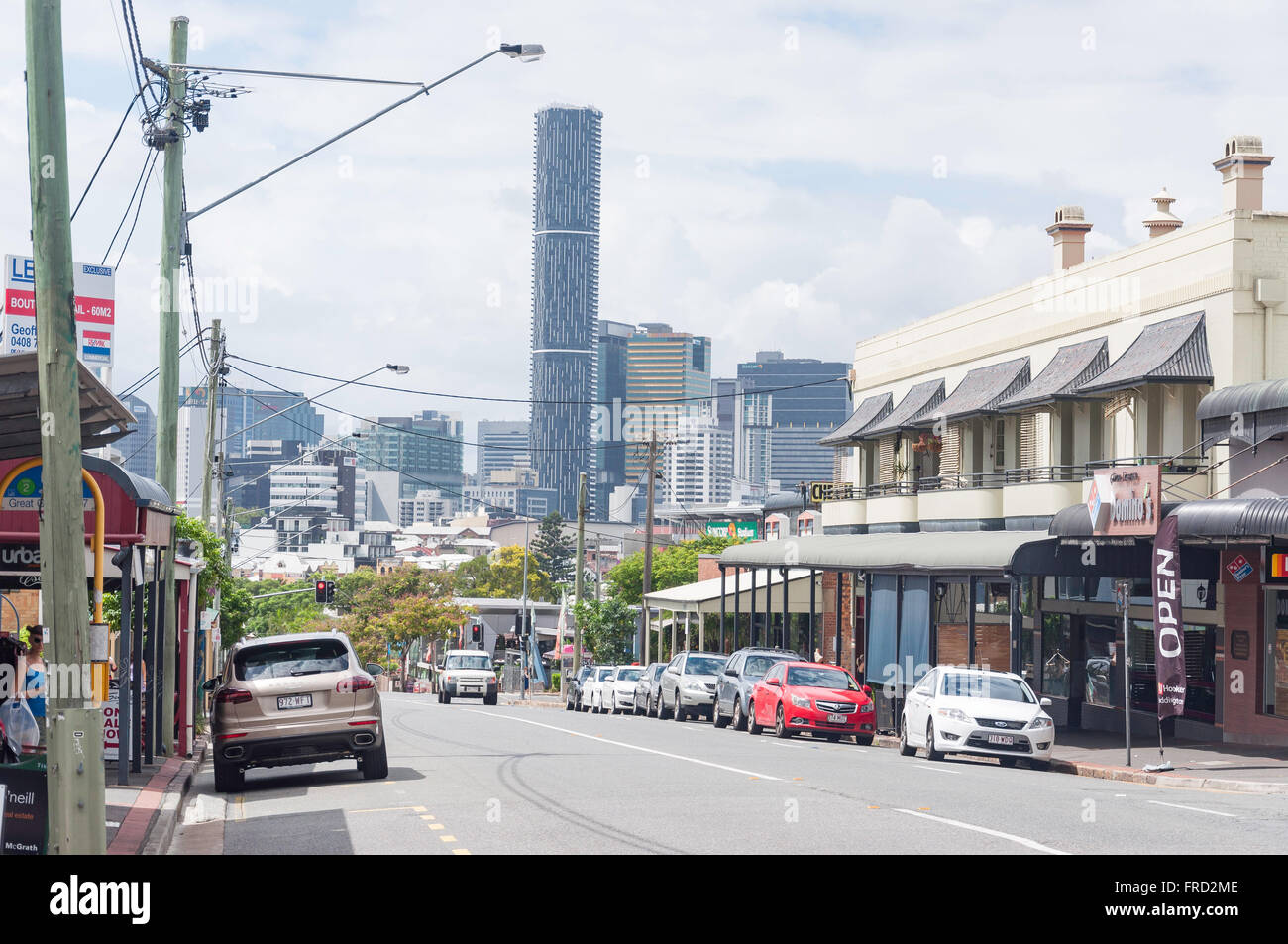 Die Innenstadt von CBD von gegeben Terrasse, Paddington, Brisbane, Queensland, Australien Stockfoto