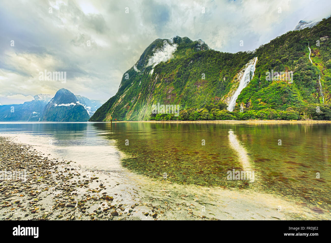 Milford Sound. New Zealand fiordland Stockfoto