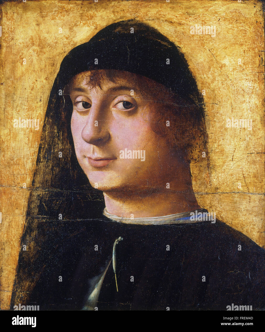 Antonello da Messina - Porträt eines jungen Herrn Stockfoto