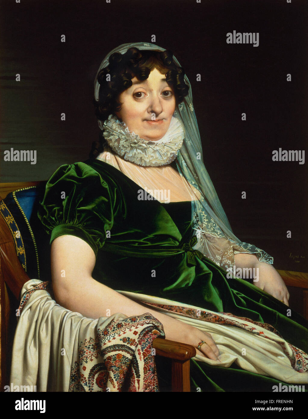 Jean-Auguste-Dominique Ingres, Französisch - Porträt der Gräfin von Tournon Stockfoto