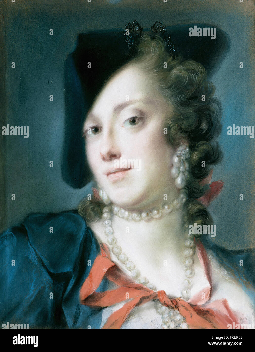 Rosalba Carriera - einer venezianischen Dame aus dem Hause Barbarigo Stockfoto