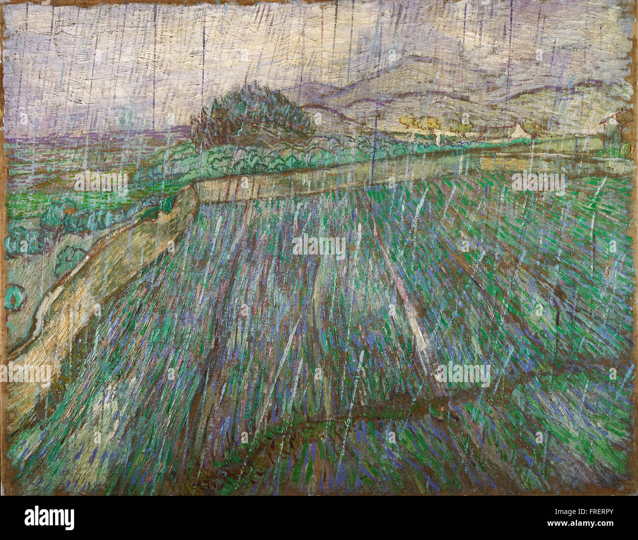 Vincent Willem Van Gogh, niederländischer - Regen Stockfoto