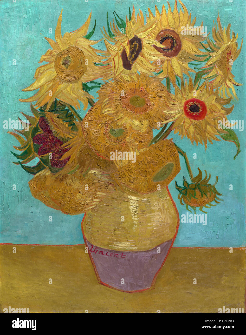 Vincent Willem Van Gogh, niederländischer - Sonnenblumen Stockfoto