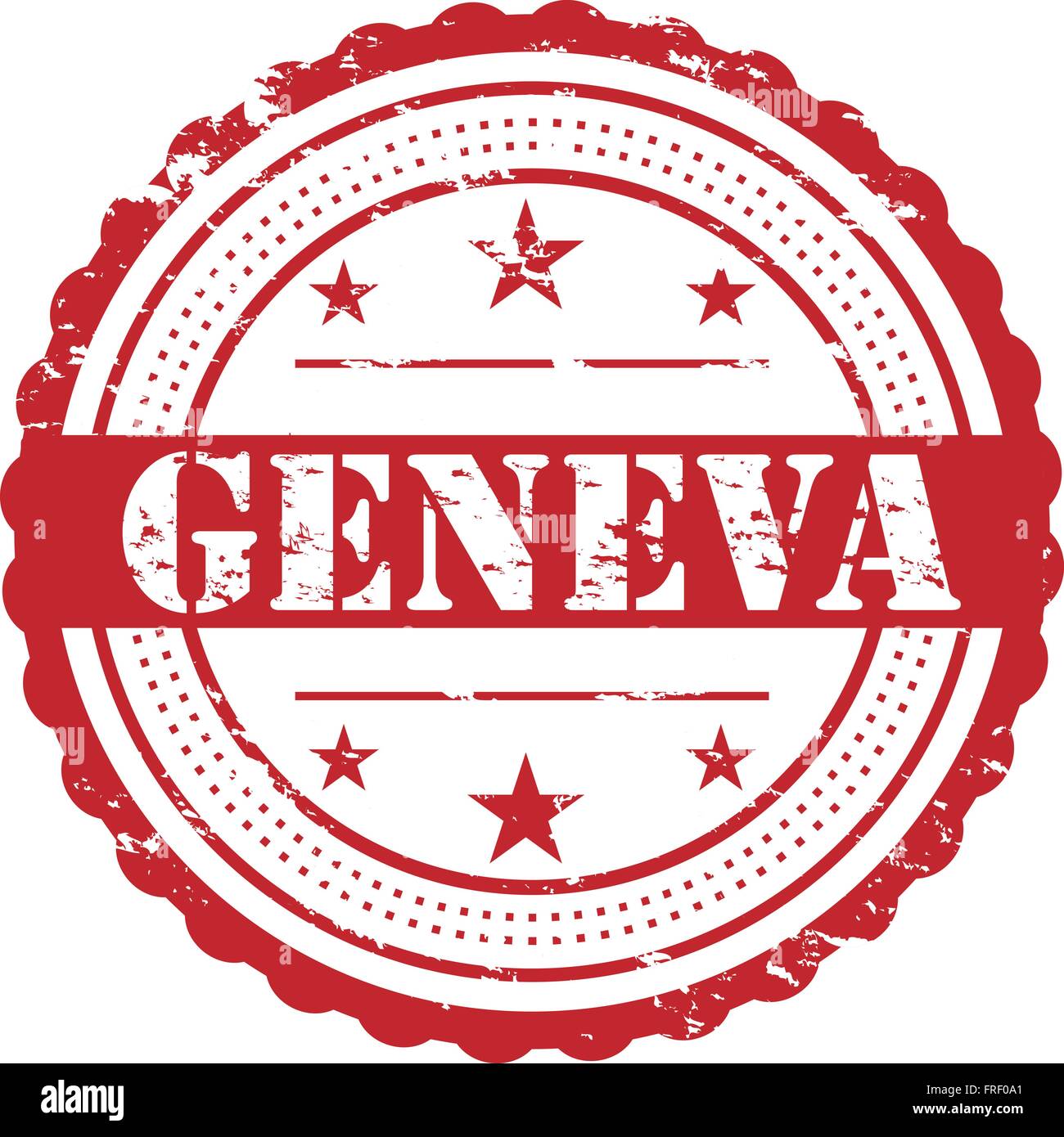 Genf / Grunge Abzeichen Stock Vektor