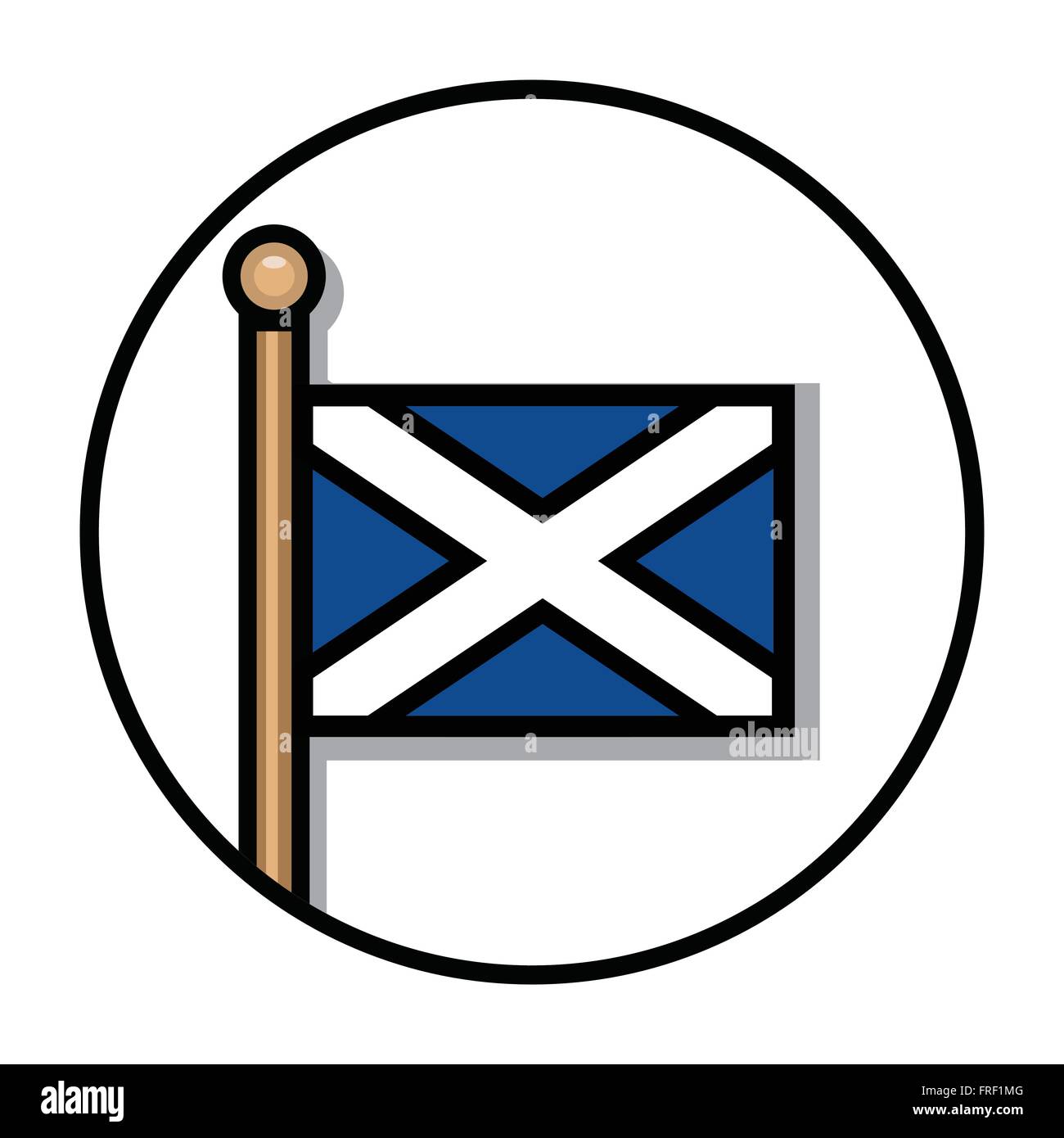 Flache Schottland Flagge: Vector Stock Vektor