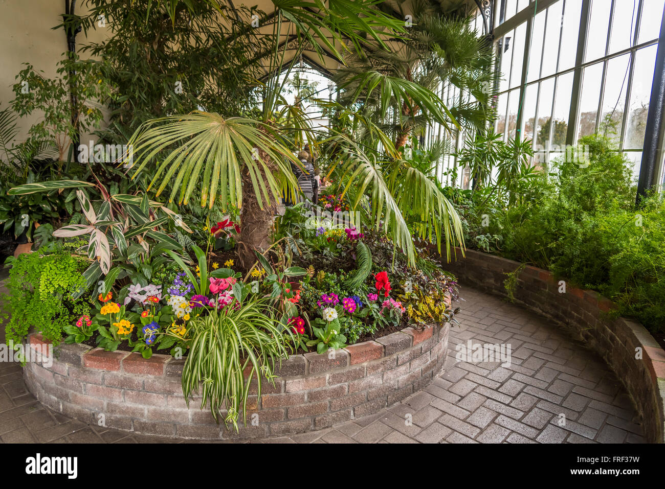 Der Pavillion Garten, Buxton, High Peak Derbyshire. Nordwestengland. Stockfoto