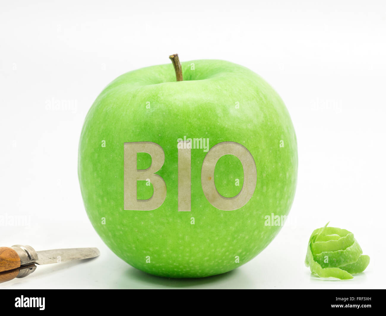 Bio Apfel Stockfoto