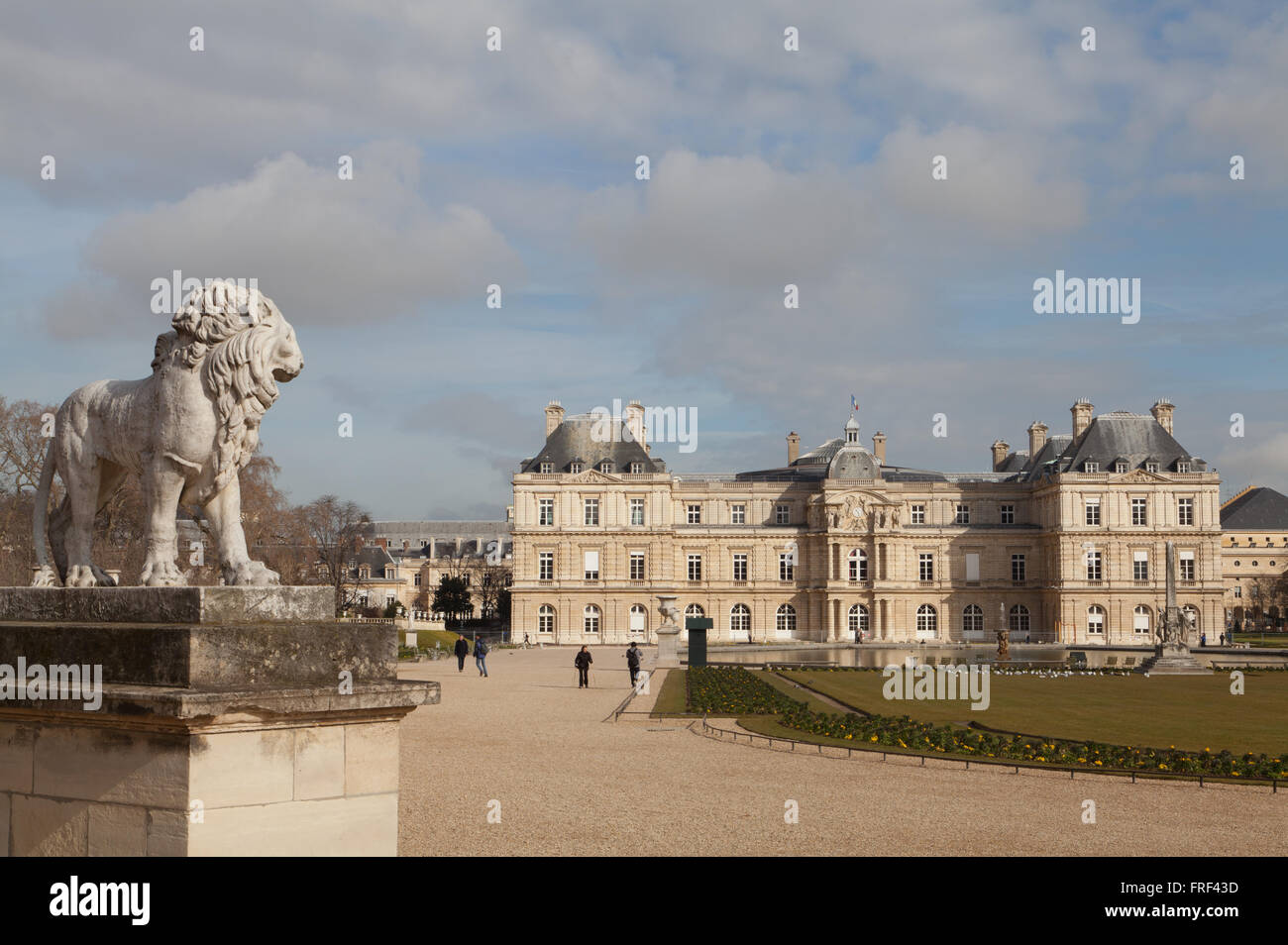 Das Palais de Luxembourg, Jardin du Luxembourg, Paris, Frankreich. Stockfoto