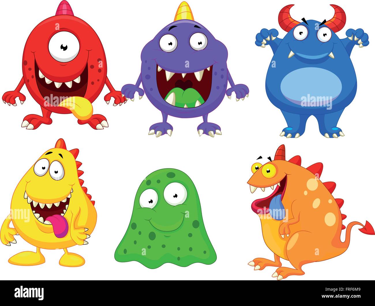 Niedliche monster Sammlung Stock Vektor