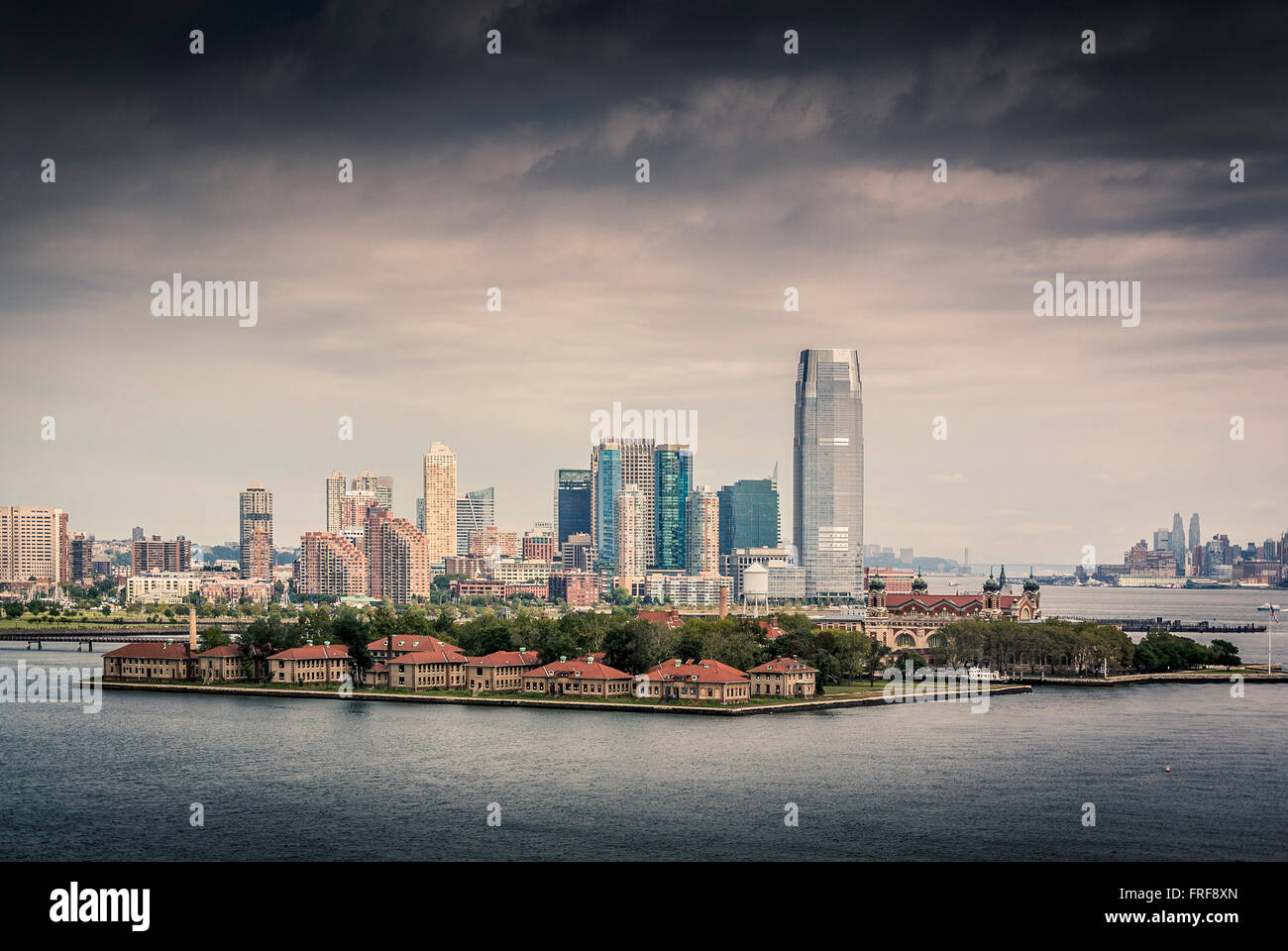 Ellis Island, Upper New York Bay, USA. Amerikas verkehrsreichste Immigrant-Prüfstation von 1892 bis 1954 Stockfoto