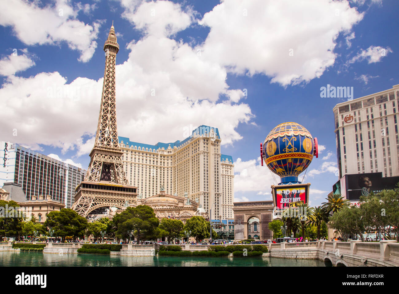 Ansicht der Resort-Casinos entlang der Straße von Las Vegas in Las Vegas Nevada Stockfoto