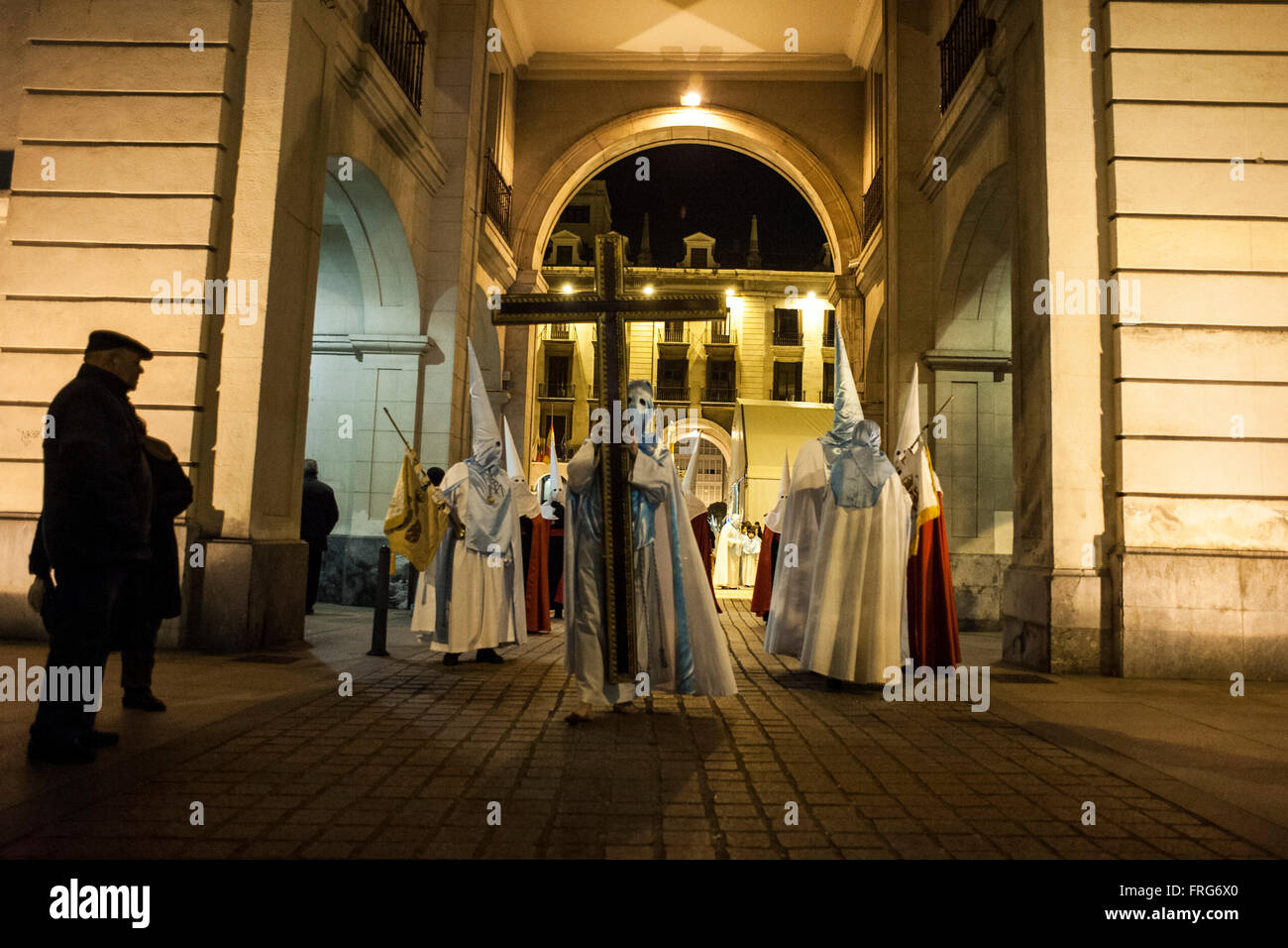 Santander, Spanien. 22. März 2016. Die Prozession des Heiligen Dienstag auf seinem Weg durch die Plaza Porticada in Santander SANTANDER-Spanien 22.03.2016 Credit: JOAQUIN GOMEZ SASTRE/Alamy Live News Stockfoto