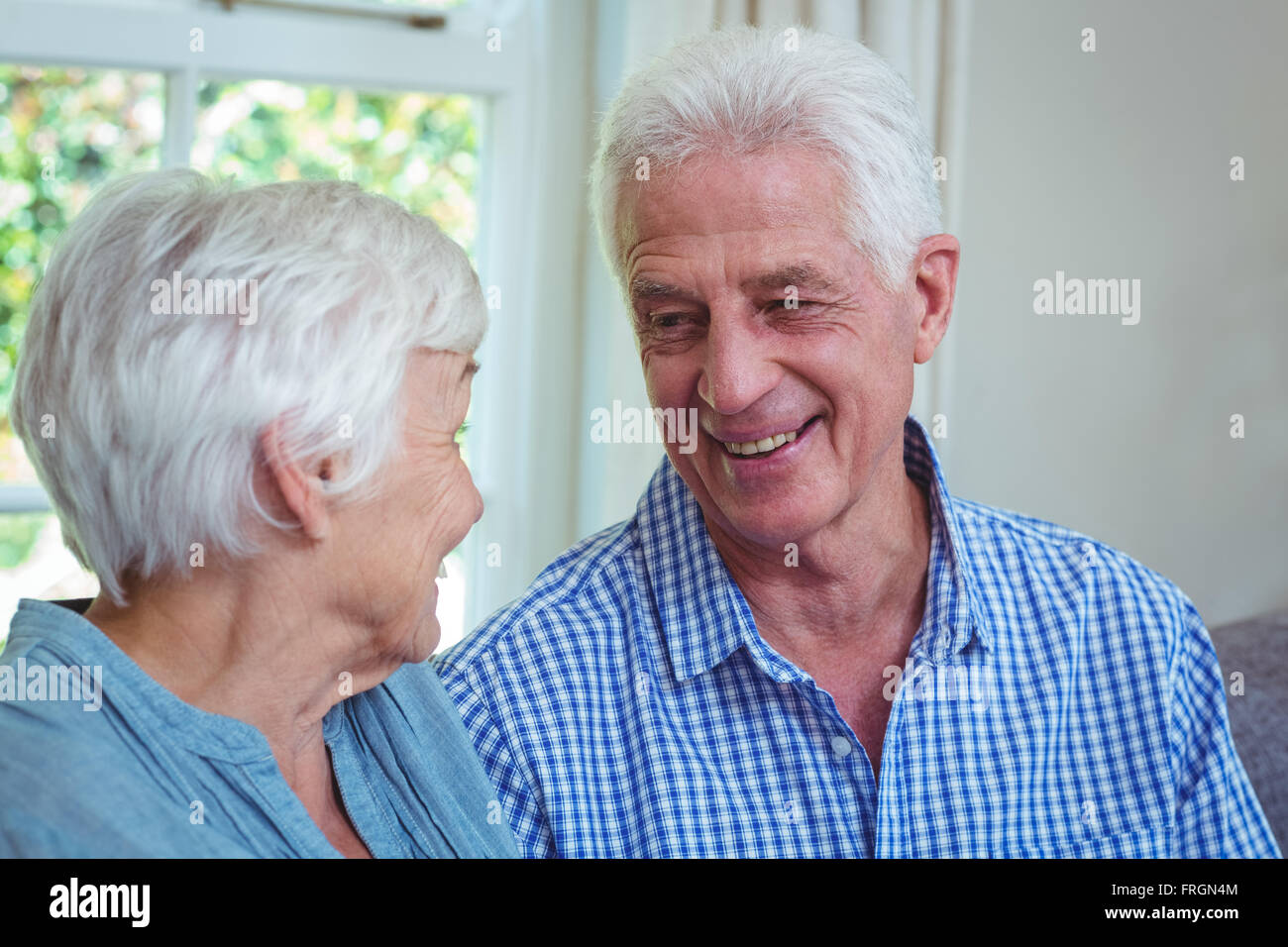 Älteres Paar in Nahaufnahme Stockfoto