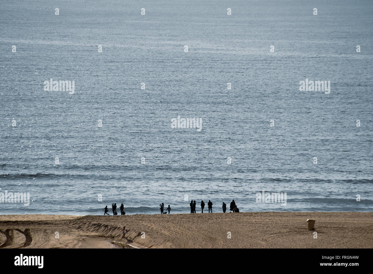 Am Strand in Santa Monica Stockfoto