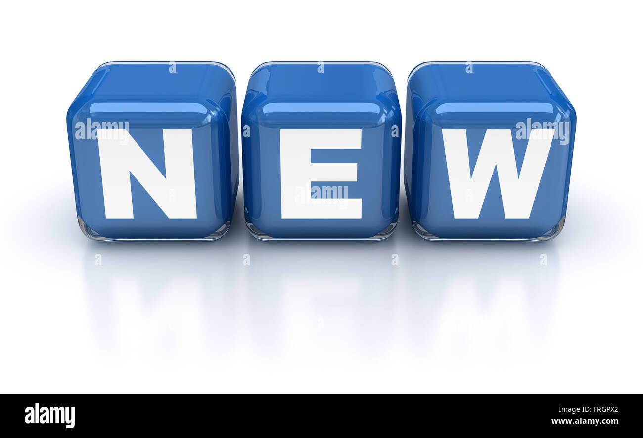 Neuer Block, ist dies ein Computer generierten und 3d gerenderten Bild. Stockfoto