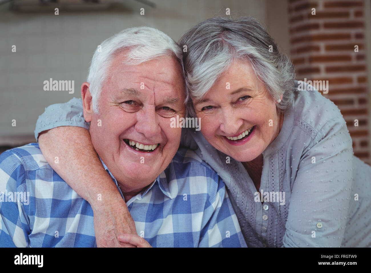 Porträt des Brautpaares senior Stockfoto