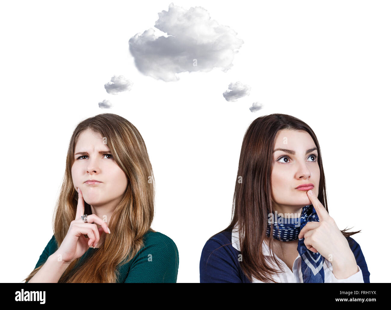 Junge Frauen träumen Stockfoto