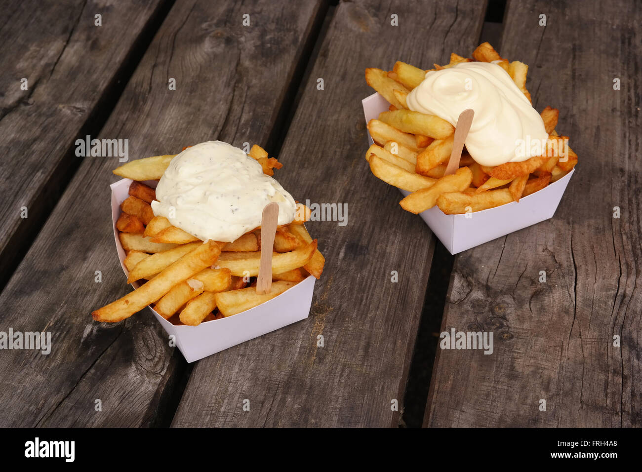 Belgische Pommes frites Stockfoto