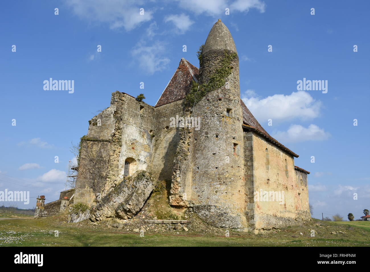 Mauriet ruiniert Kirche Gers Frankreich Stockfoto