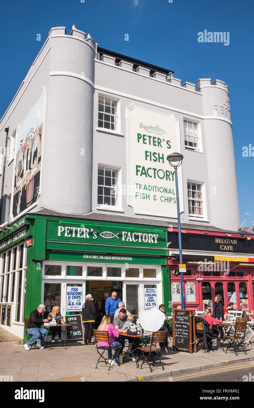 Peter Fisch Fabrik, Restaurant, Ramsgate, Kent, UK Stockfoto