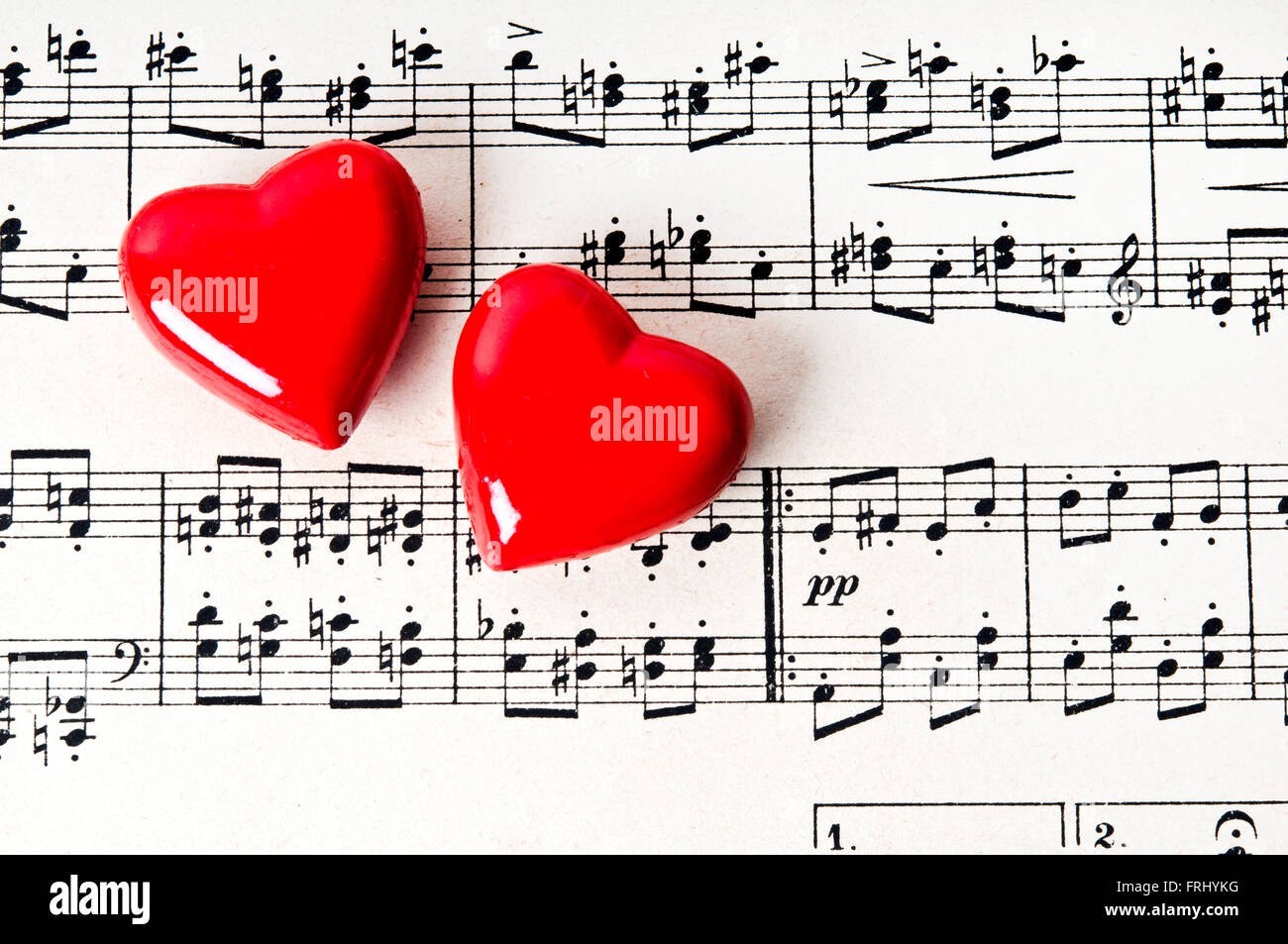 Liebe Musikkonzept Stockfoto