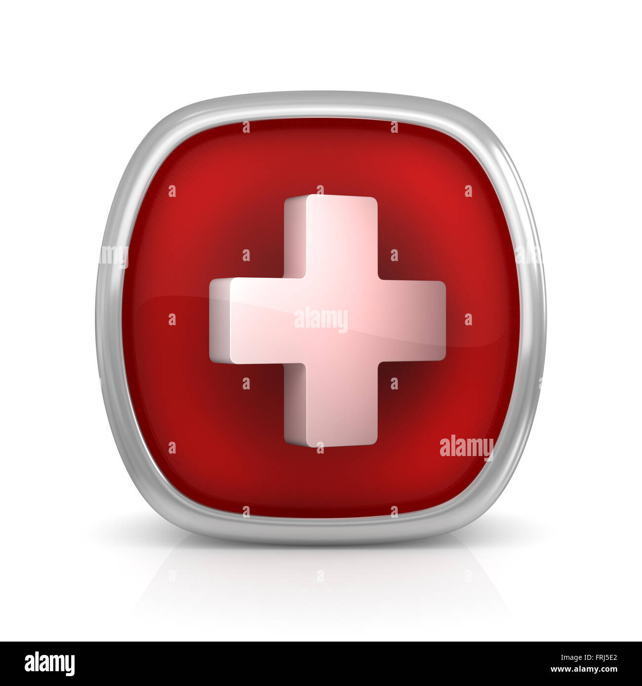Erste-Hilfe-Taste, dies ist ein Computer generiert und 3d gerenderten Bild. Stockfoto