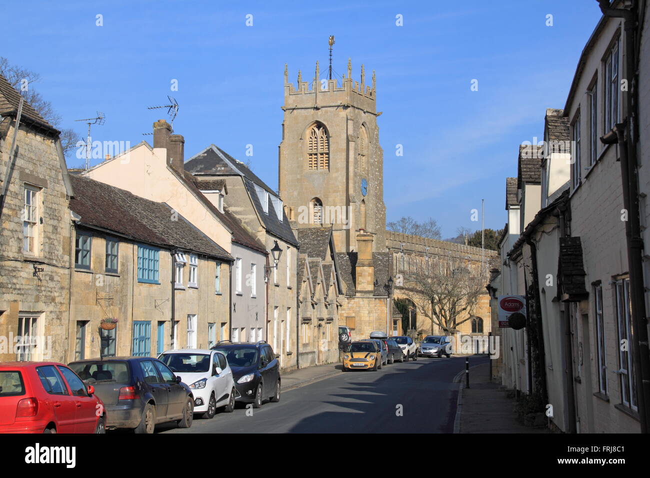 St Peter Kirche, Gloucester Street, Winchcombe, Gloucestershire, England, Großbritannien, Vereinigtes Königreich, UK, Europa Stockfoto