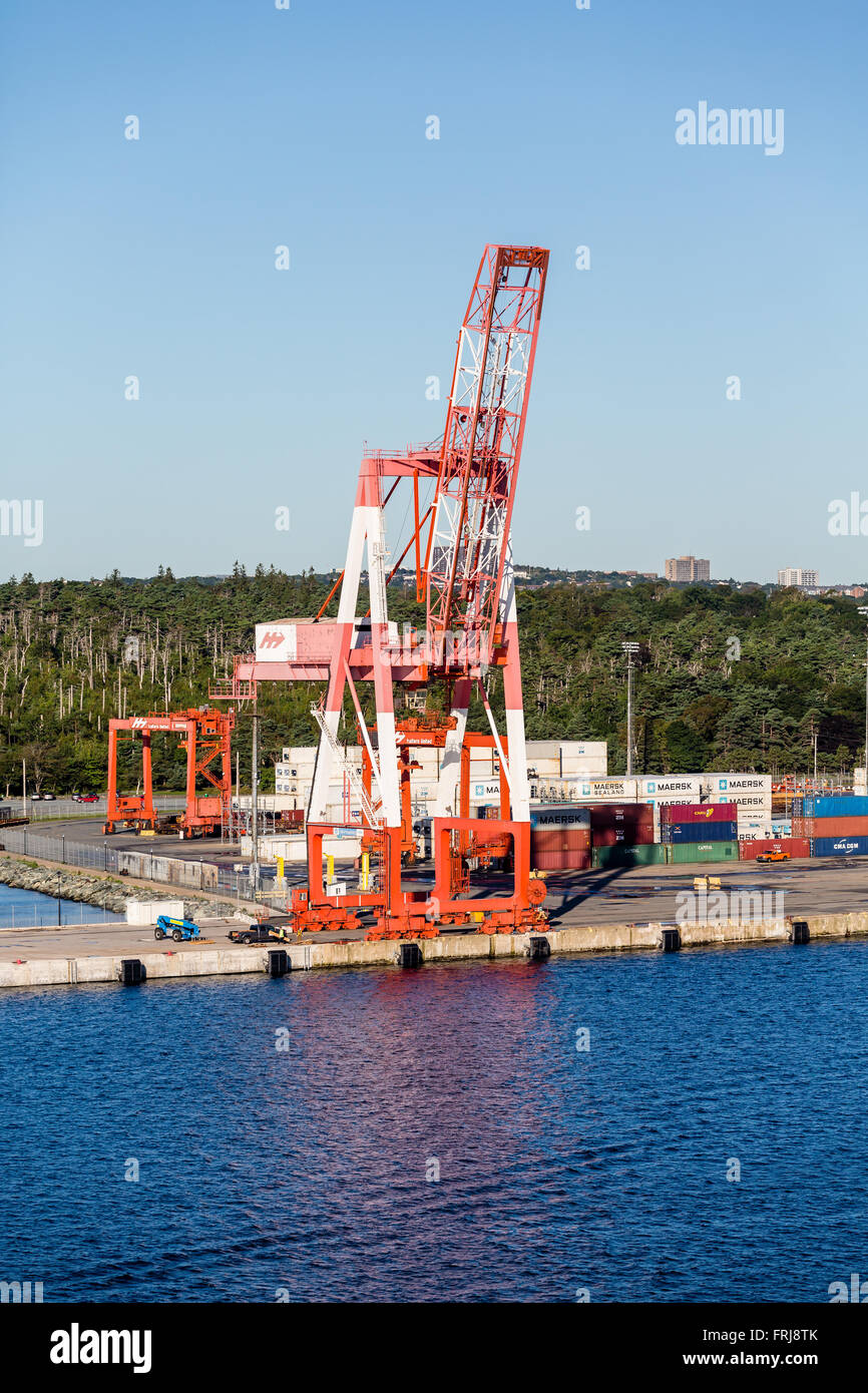 Fracht- und Frachter in der Nähe von Halifax, Nova Scotia Stockfoto