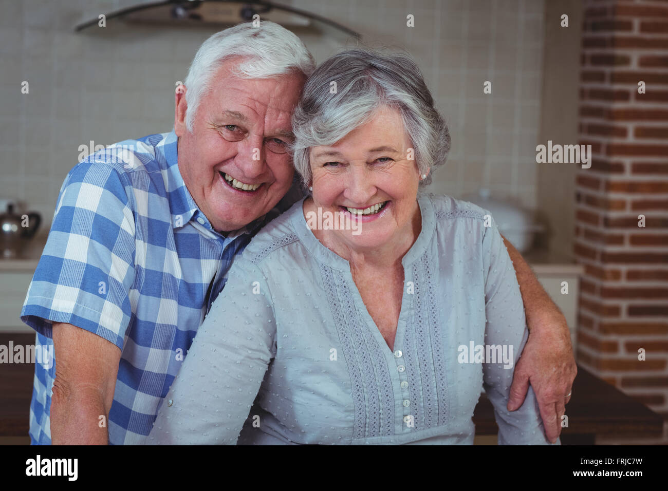 Sicher glücklich älteres paar Stockfoto