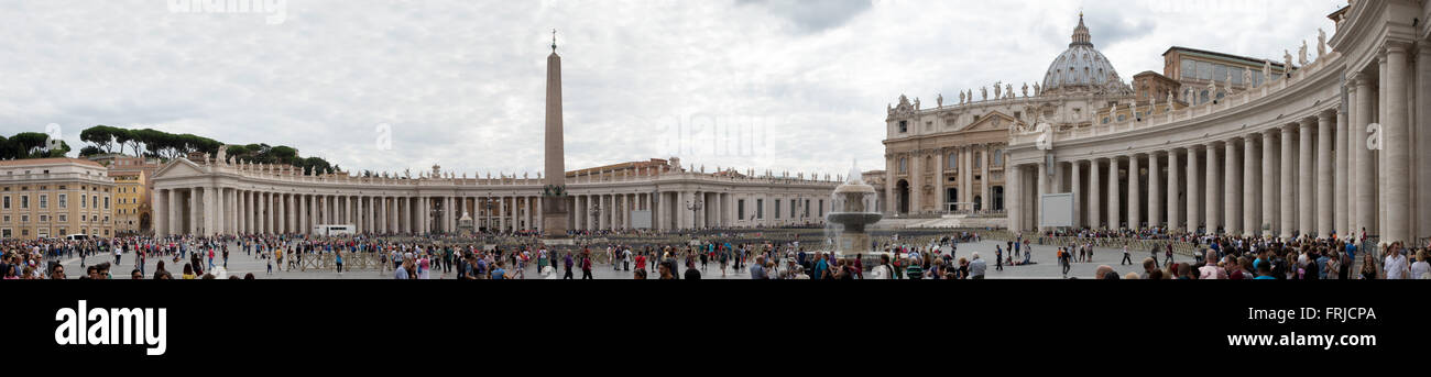 Panoramablick von Vatikanstadt Stockfoto