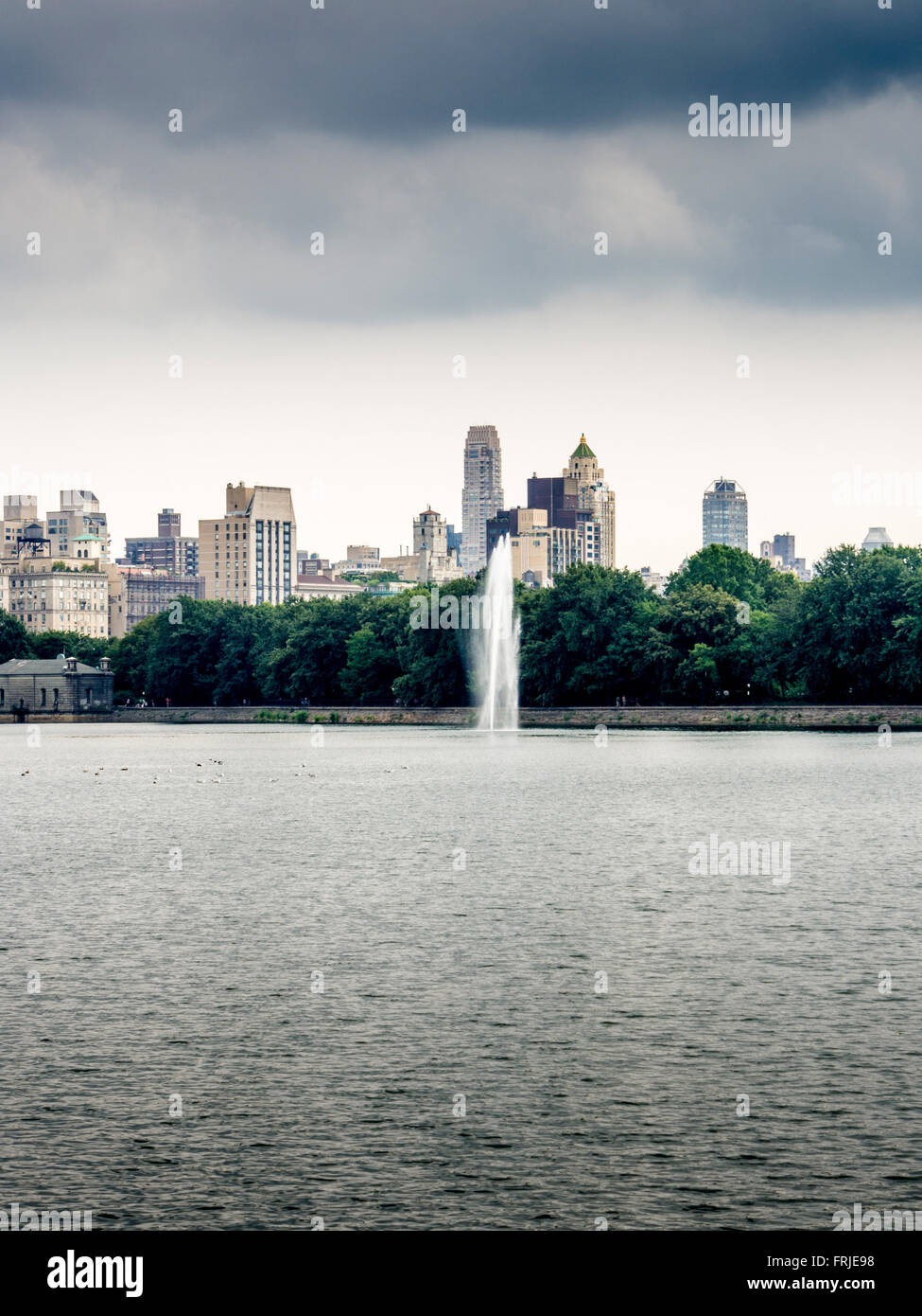 Jacqueline Kennedy Onassis Reservoir (Central Park Reservoir) Central Park, New York City, USA. Stockfoto