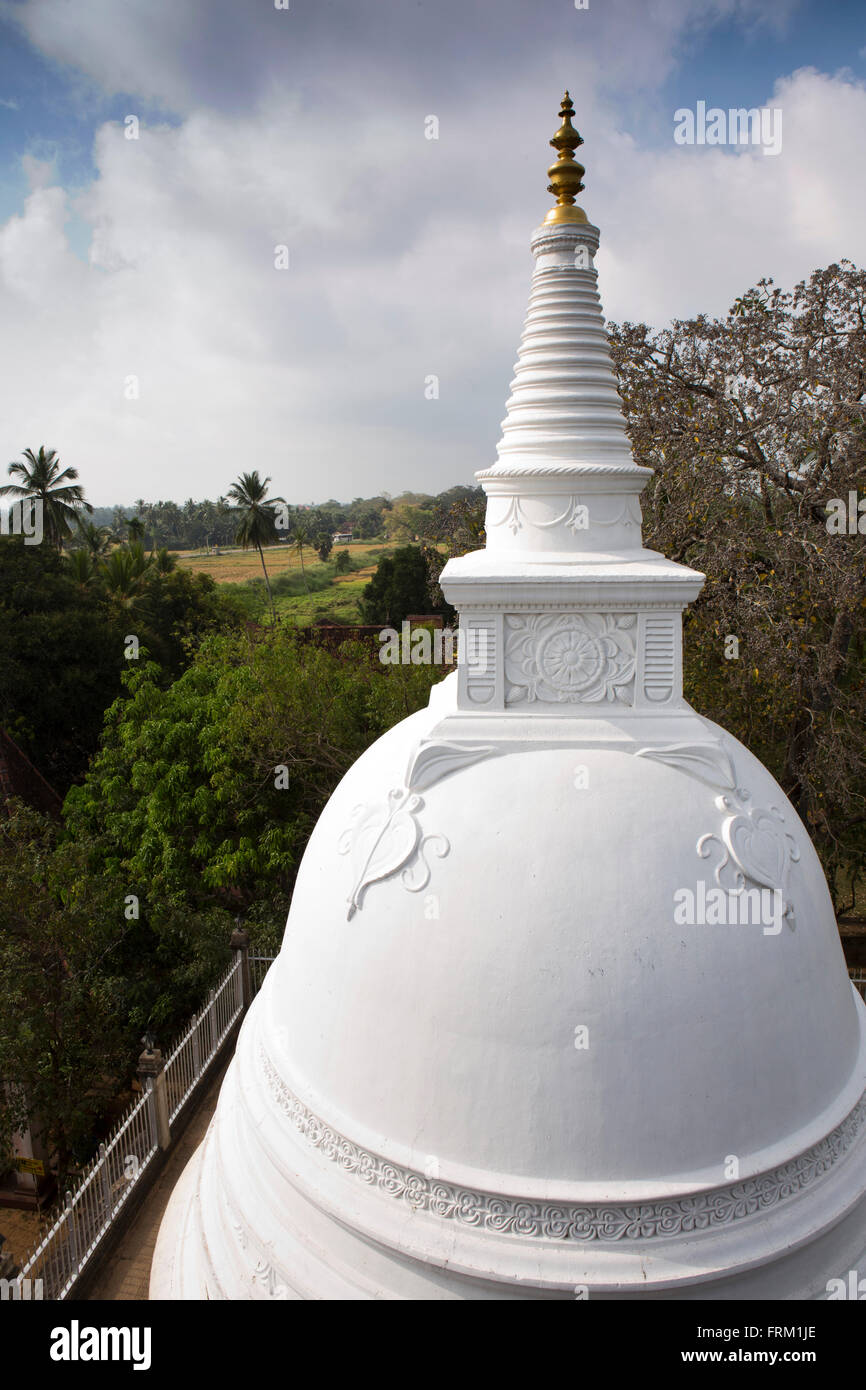 Sri Lanka, Anuradhapura, Isurumuni Rajmaha Vihara, Dagoba stupa Stockfoto