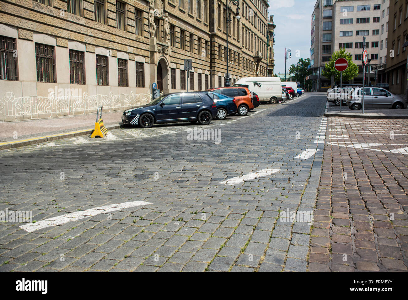 Straße in Prag, Tschechien Stockfoto