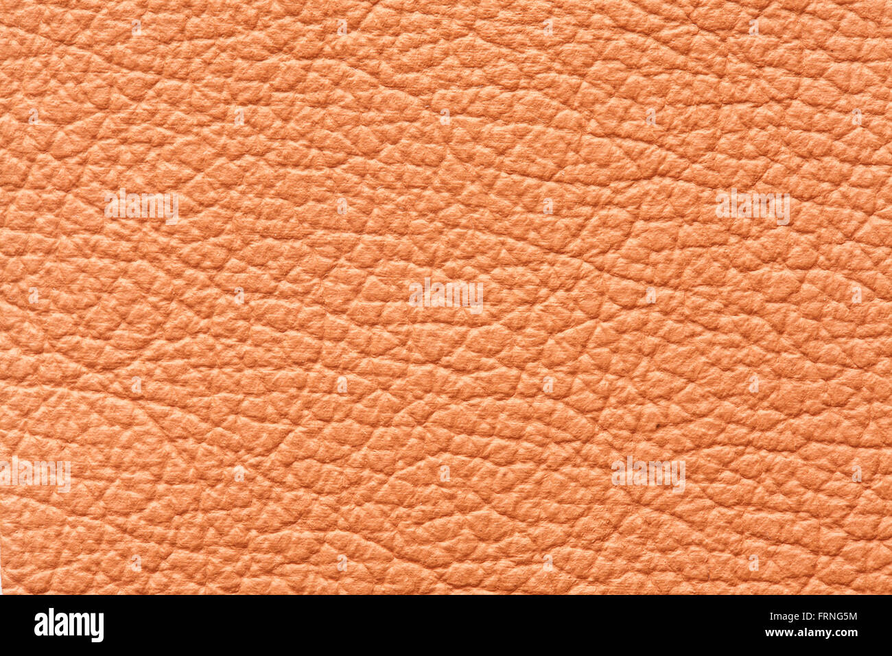 Echte orange hochwertige Leder Textur Hintergrund Stockfoto