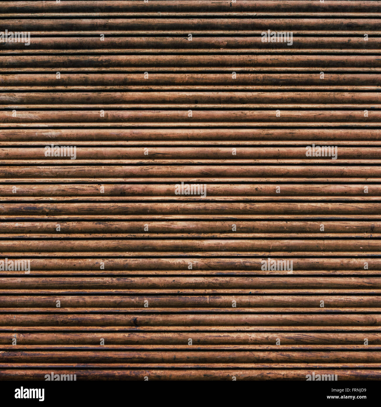 Braun und rostigen Eisen-Vorhang Textur Stockfoto