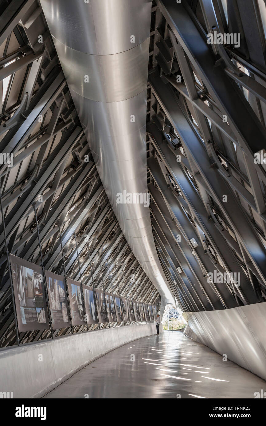 Pabellón Puente, Zaha Hadid, Zaragoza, Aragón, Spanien. Stockfoto