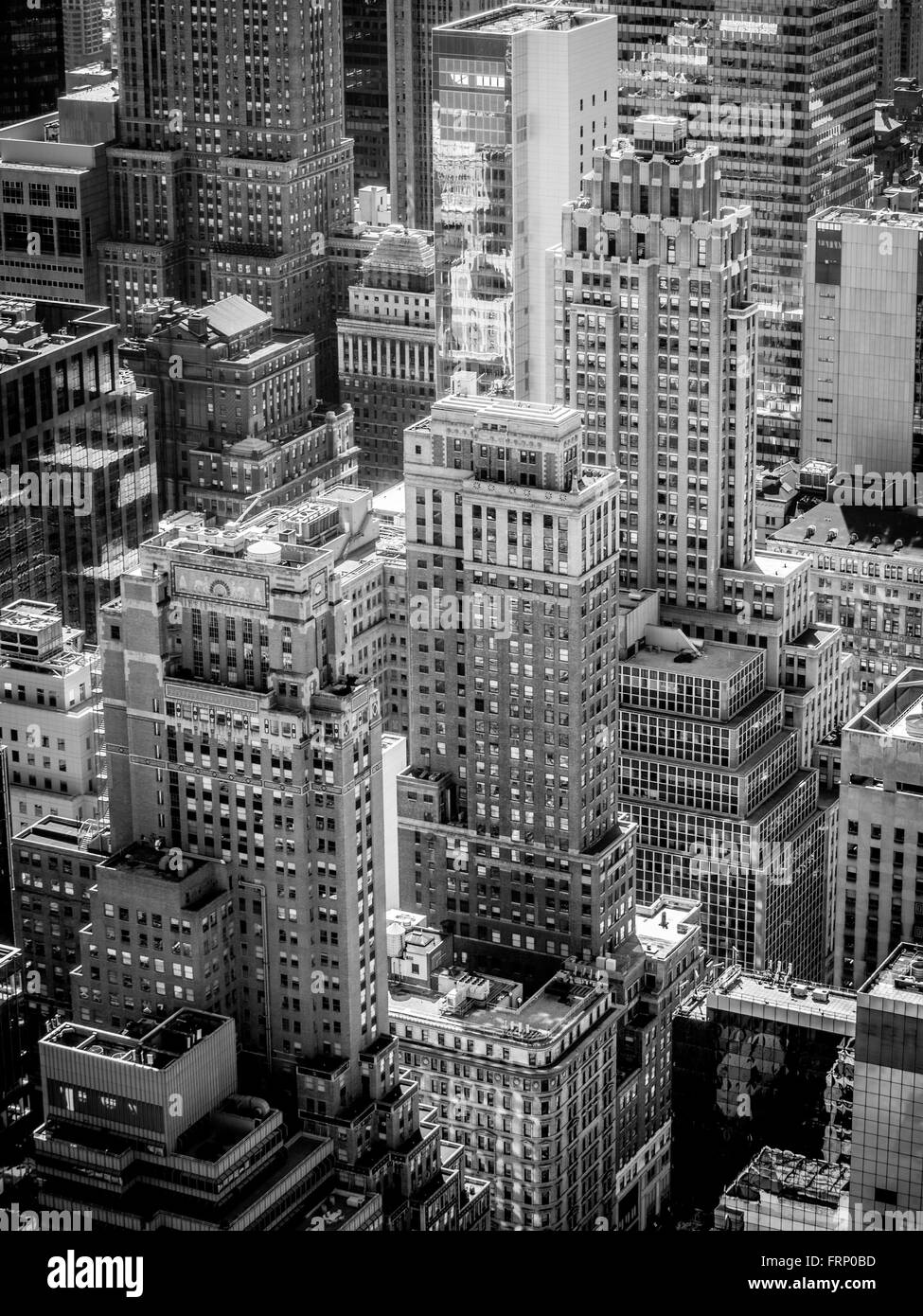 Luftaufnahme von New York City Gebäude, USA. Stockfoto