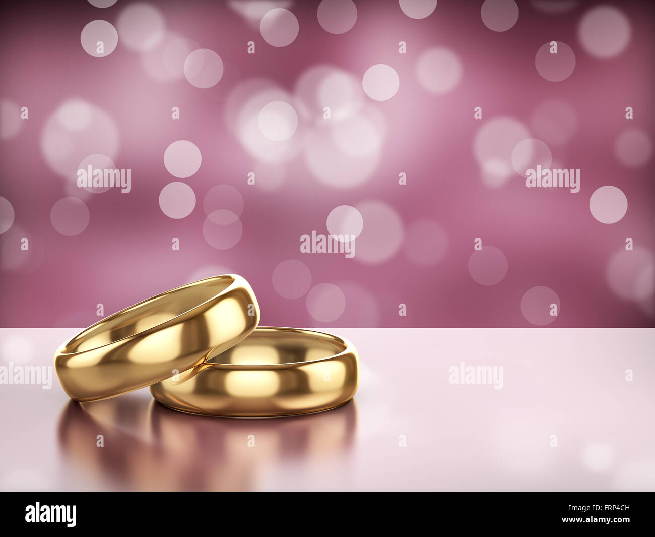 Goldener Ring, dies ist eine computergenerierte und 3d gerenderten Bild. Stockfoto