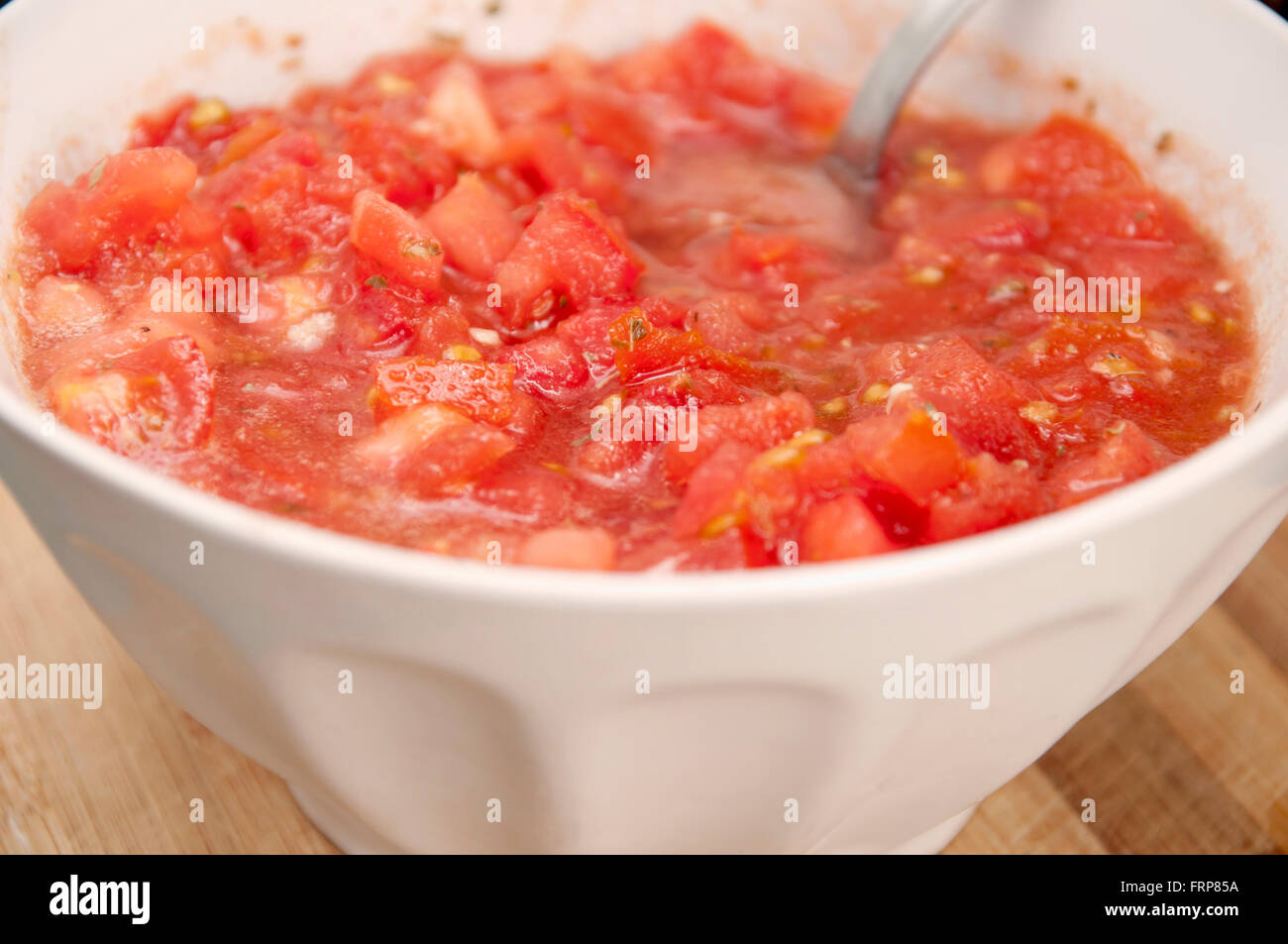 Geschnittene Tomaten Stockfoto