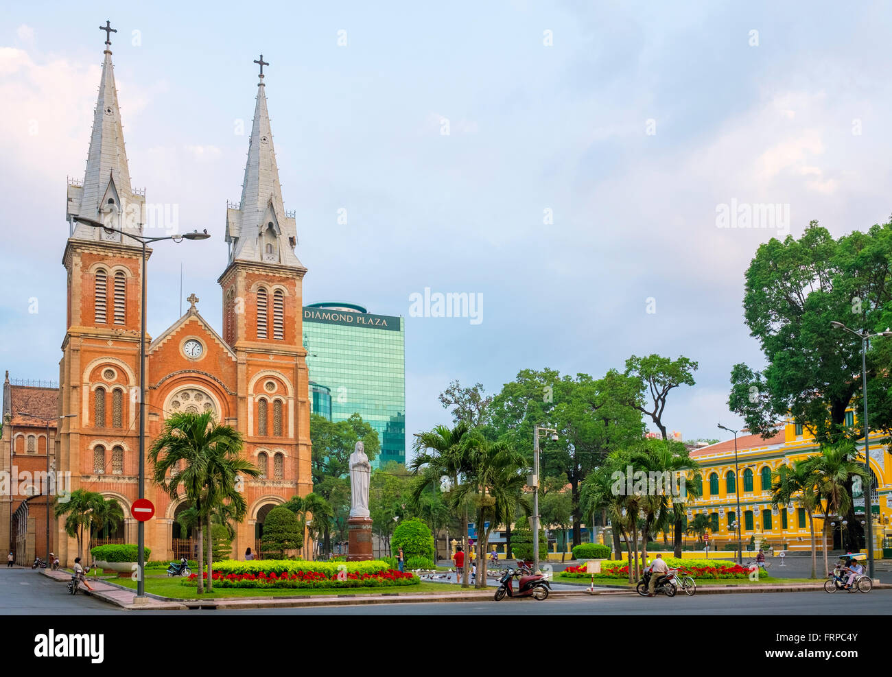 Saigon Notre-Dame Basilica Kathedrale, Ho-Chi-Minh-Stadt, Vietnam Stockfoto