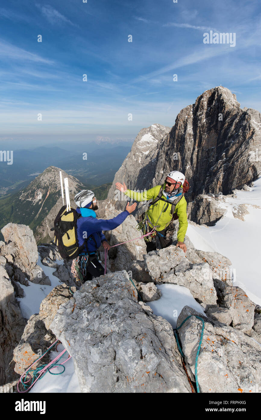 Alpine Highline-Projekt Stockfoto