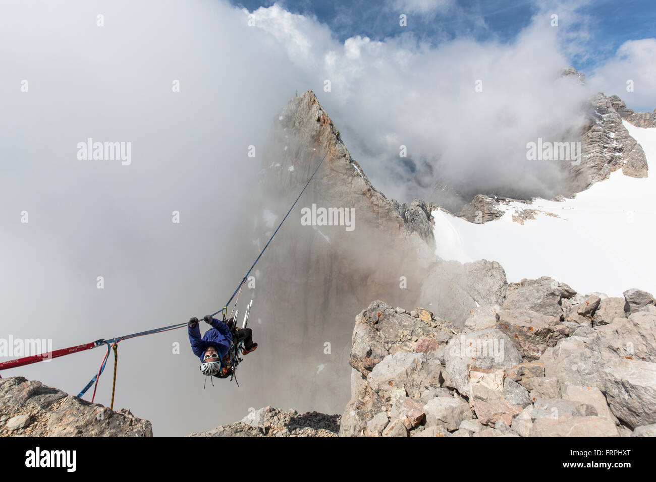 Alpine Highline-Projekt Stockfoto