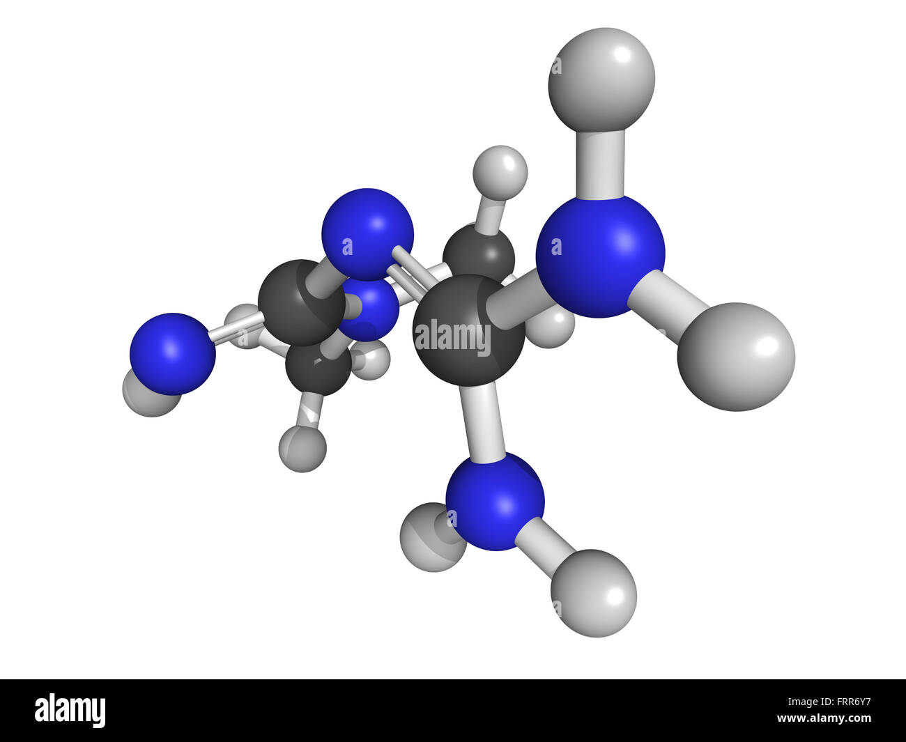 Chemische Struktur von Metformin, eine orale Antidiabetika Medikament in der Biguanide-Klasse Stockfoto