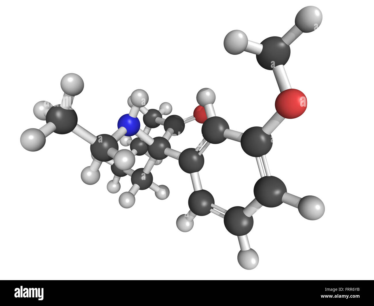 Molekülmodell von Methoxetamin (MXE), Designer Freizeitdroge Stockfoto