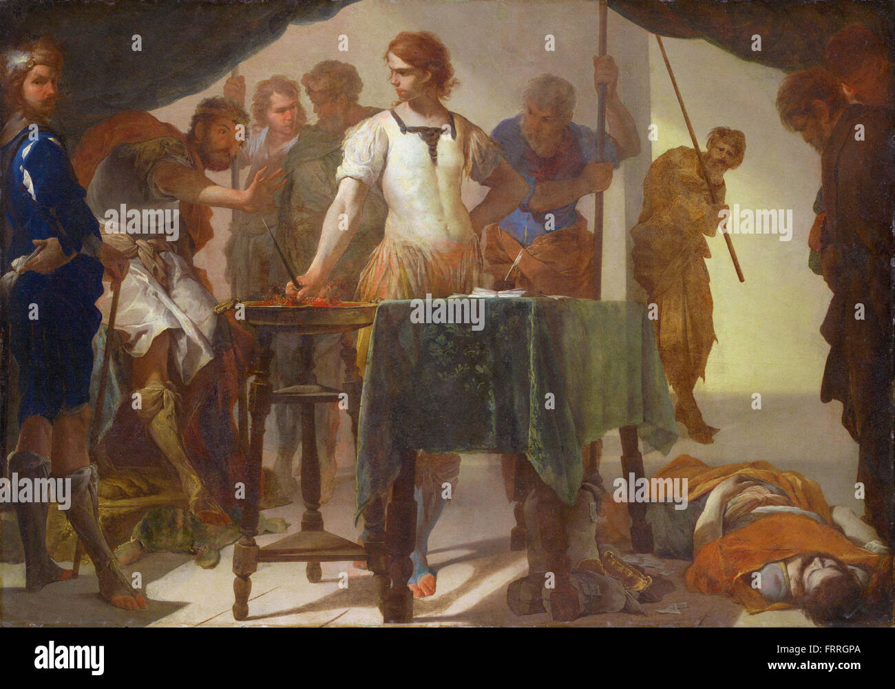 Bernardo Cavallino Mucius Scaevola Auseinandersetzung mit König