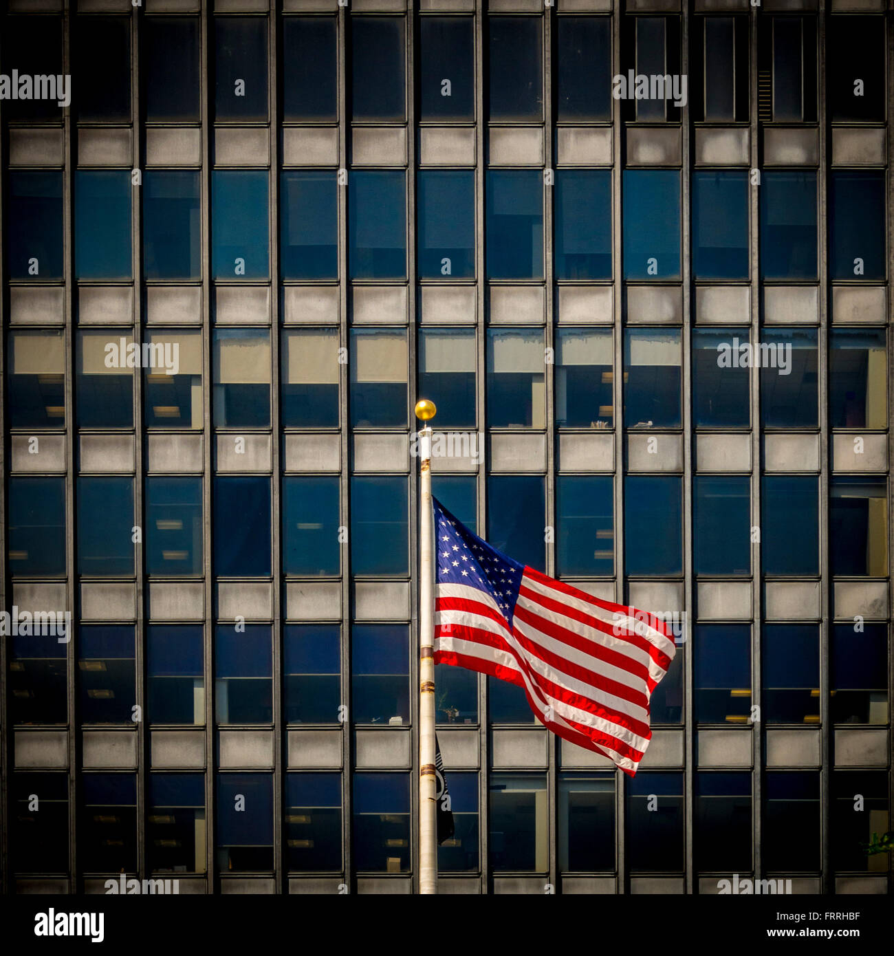 Für Was Stehen Die Streifen Auf Der Amerikanischen Flagge Amerikanischer stadtblock -Fotos und -Bildmaterial in hoher Auflösung