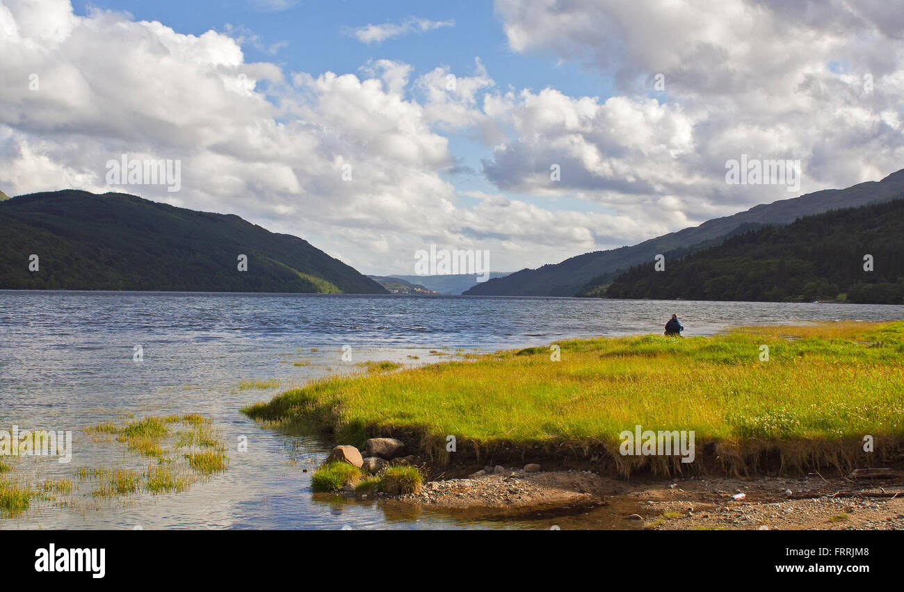 Loch lang, Schottland, Großbritannien, Stockfoto
